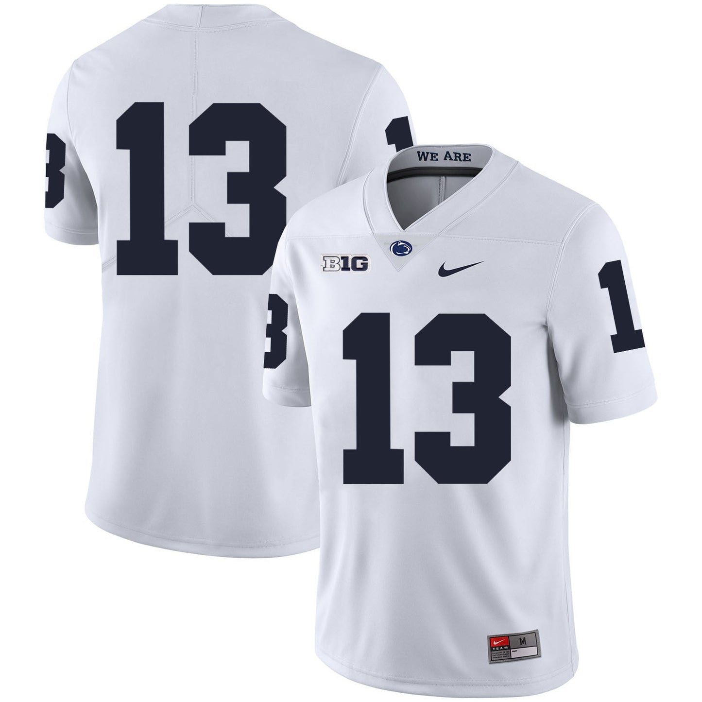 Saeed Blacknall 13 White College Football Jersey football jersey product view 1