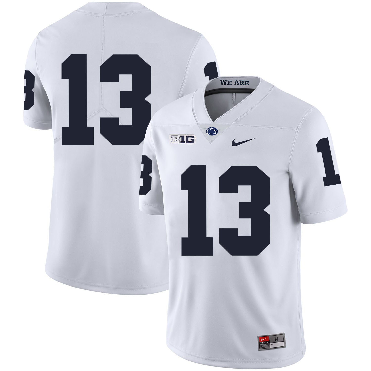 Saeed Blacknall 13 White College Football Jersey football jersey product view 1