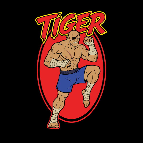 Sagat Tiger Uppercut Legend Unisex T-shirt, Sweatshirt, Hoodie, Long Sleeve Tee - T-Shirt, Sweatshirt, Hoodie