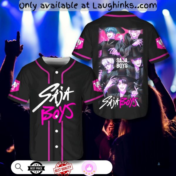 Saja Boys Kpop Demon Hunters Baseball Jersey Shirt Men Women Kids baseball jersey product view 1