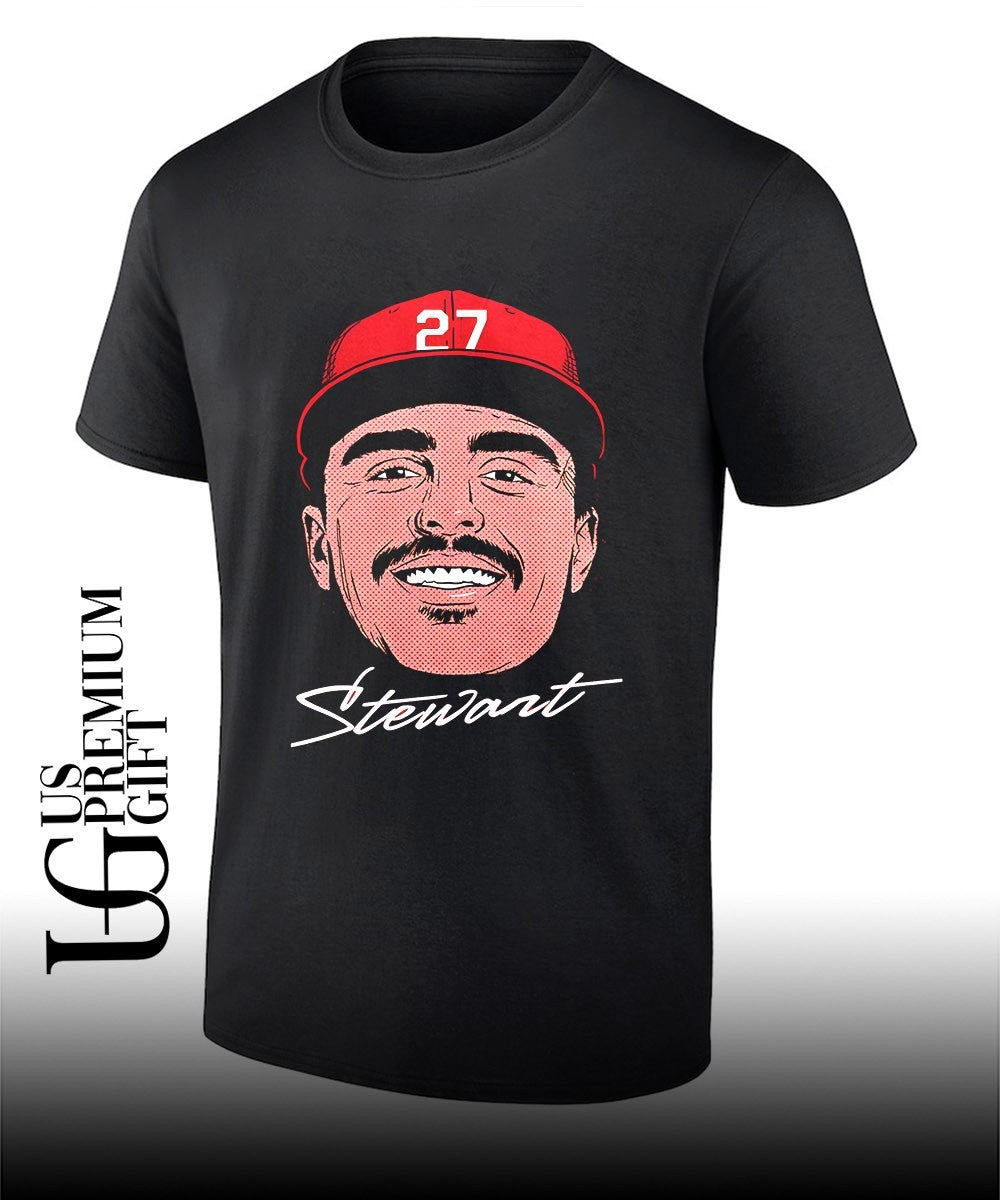 Sal Stewart beard Cincinnati Reds baseball big head signature shirt Unisex T-shirt, Sweatshirt, Hoodie, Long Sleeve Tee - T-Shirt, Sweatshirt, Hoodie