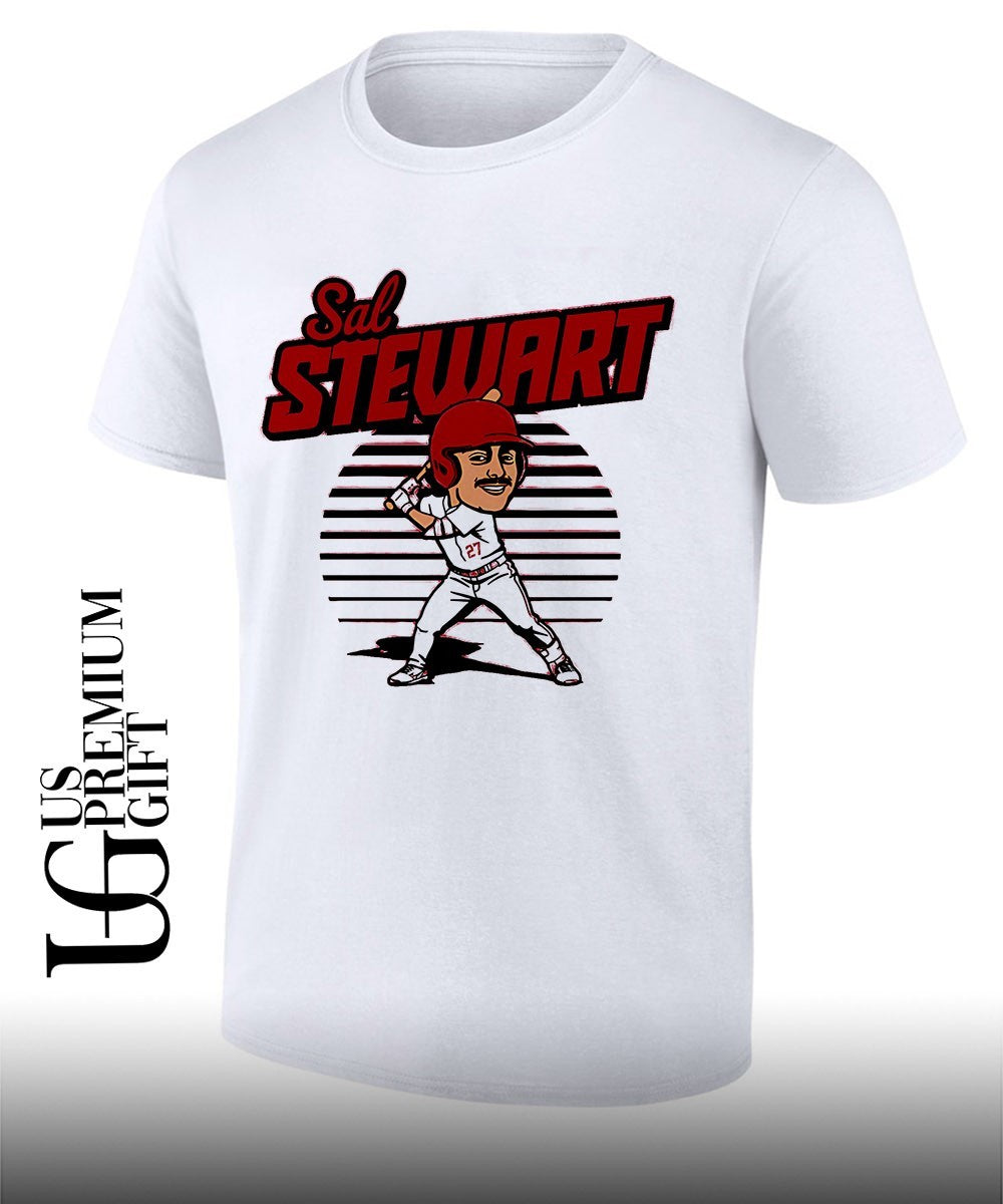 Salbert Sal Stewart 27 Cincinnati Reds baseball caricature toon shirt Unisex T-shirt, Sweatshirt, Hoodie, Long Sleeve Tee - T-Shirt, Sweatshirt, Hoodie