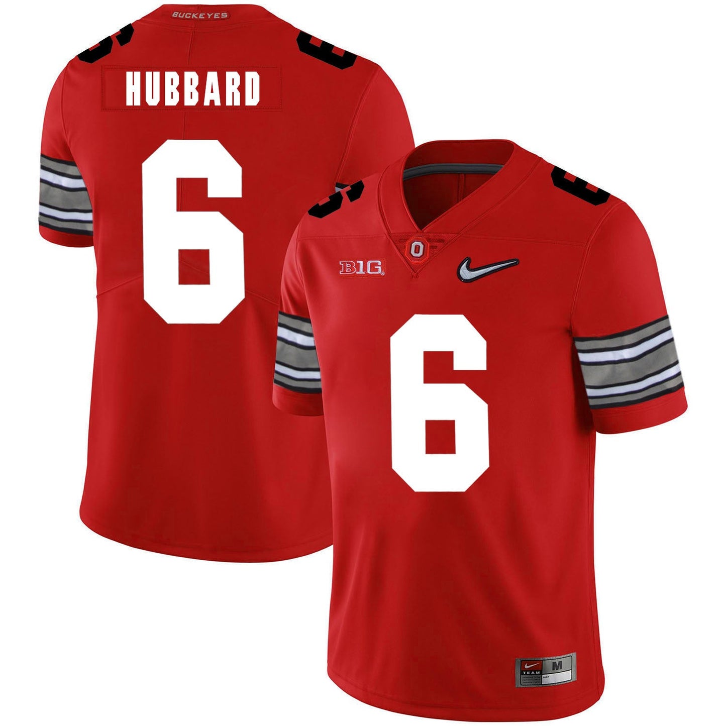 Sam Hubbard 6 Diamond Red College Football Jersey football jersey product view 1