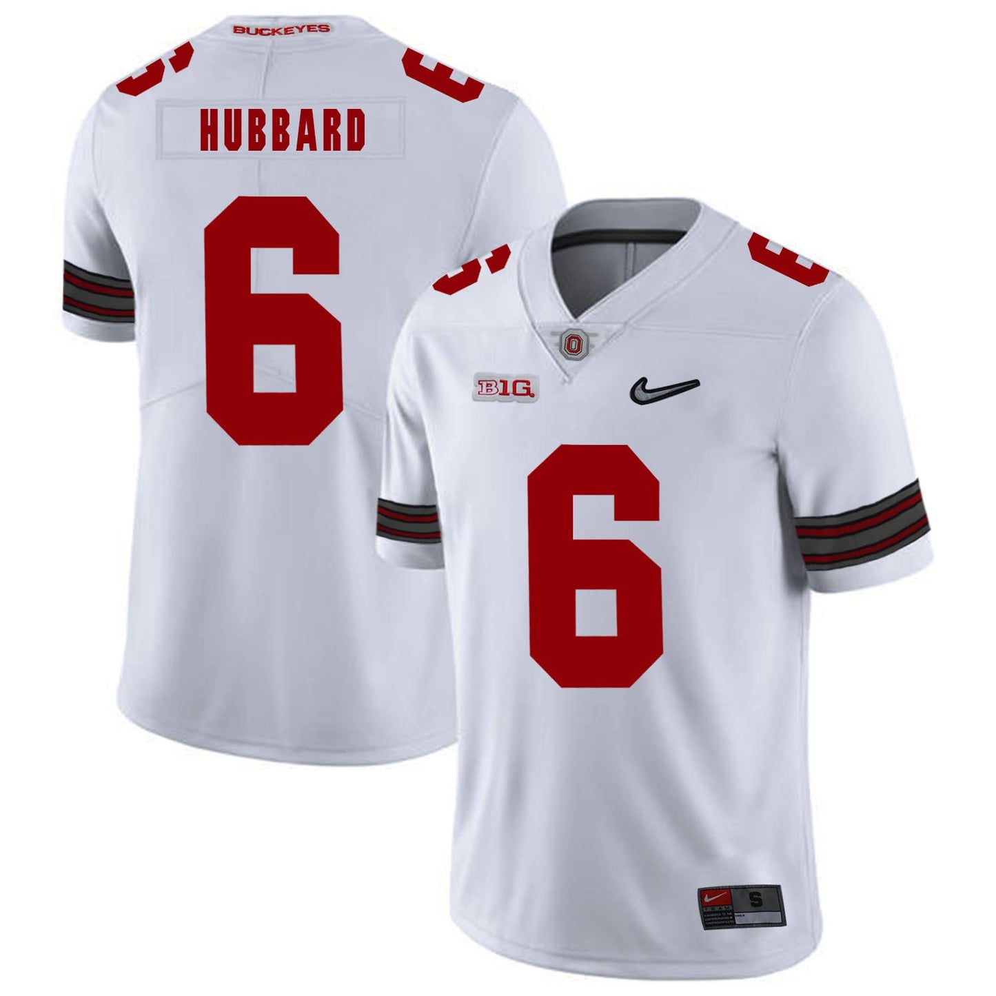 Sam Hubbard 6 Diamond White College Football Jersey football jersey product view 1