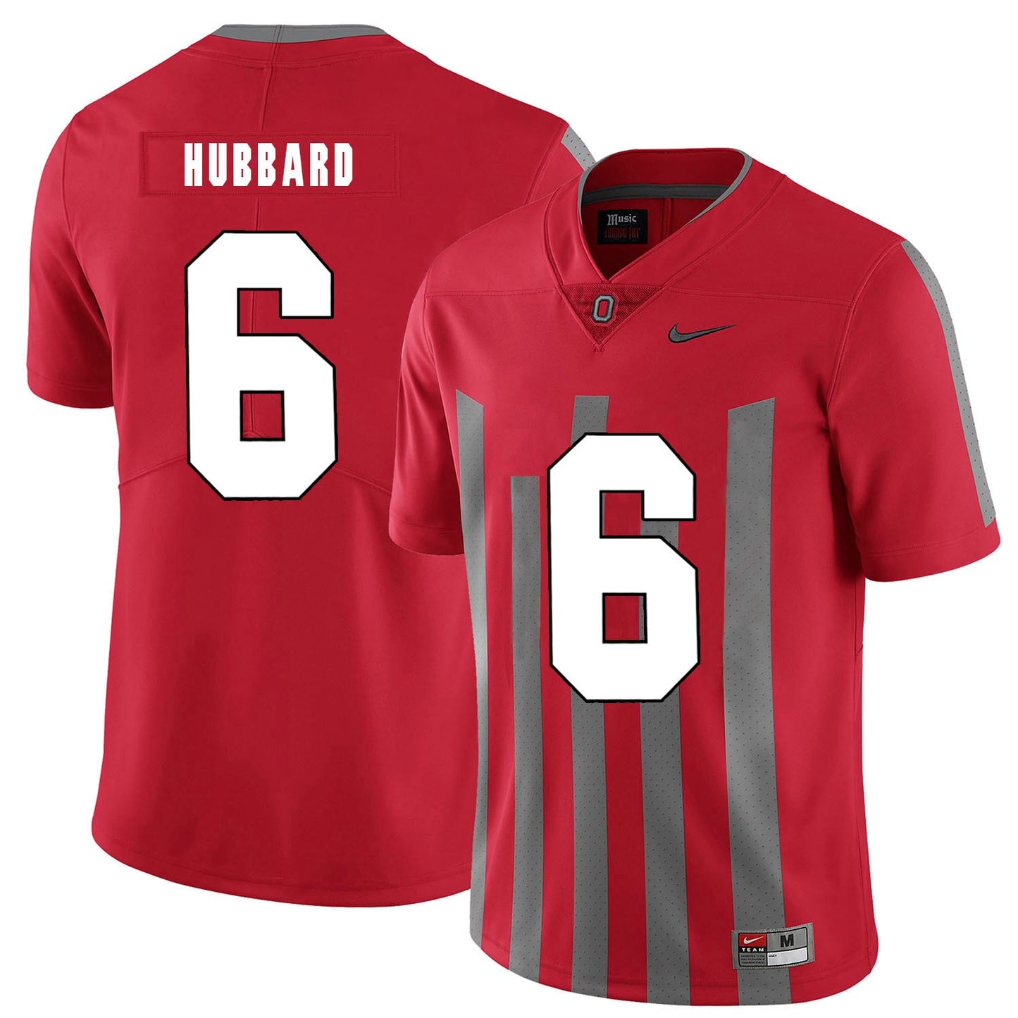 Sam Hubbard 6 Elite Red College Football Jersey football jersey product view 1