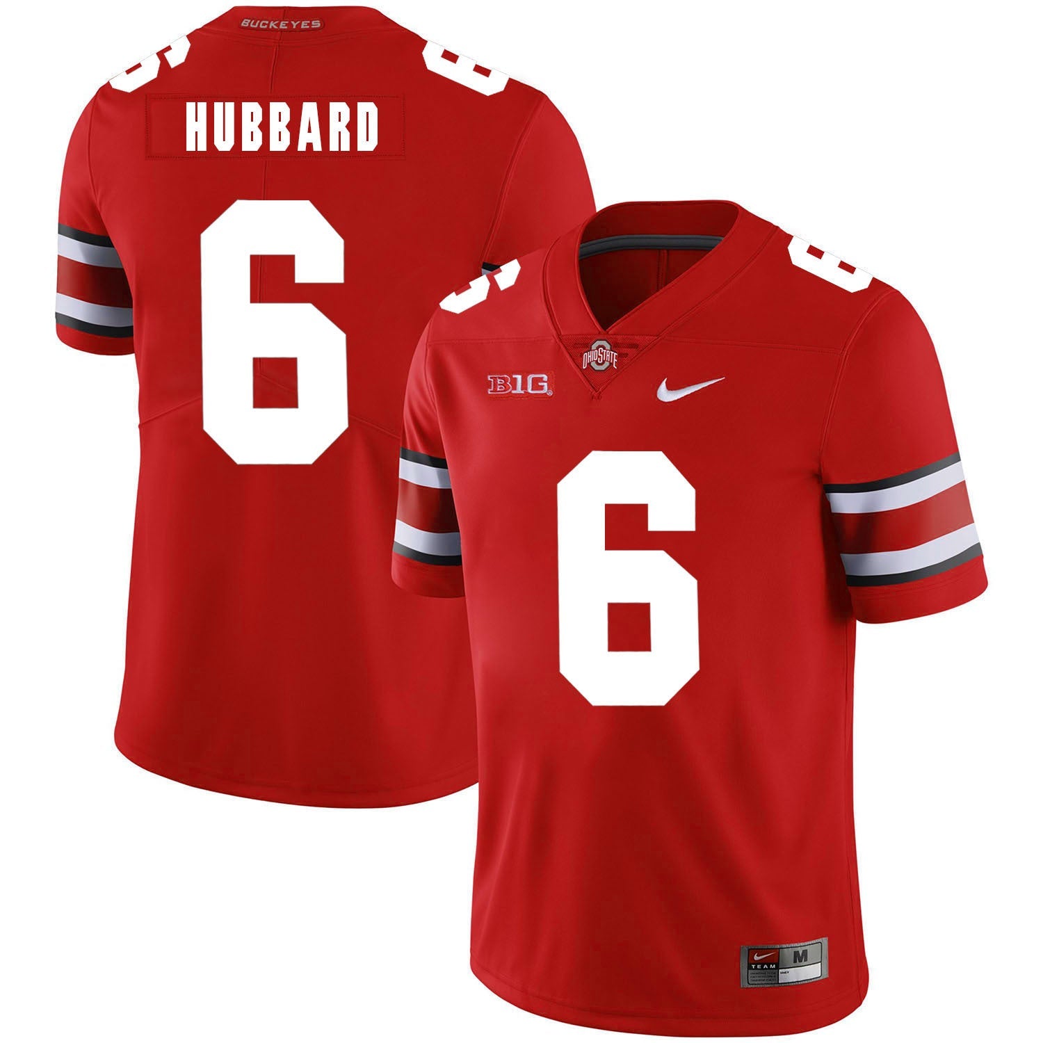 Sam Hubbard 6 Red College Football Jersey football jersey product view 1