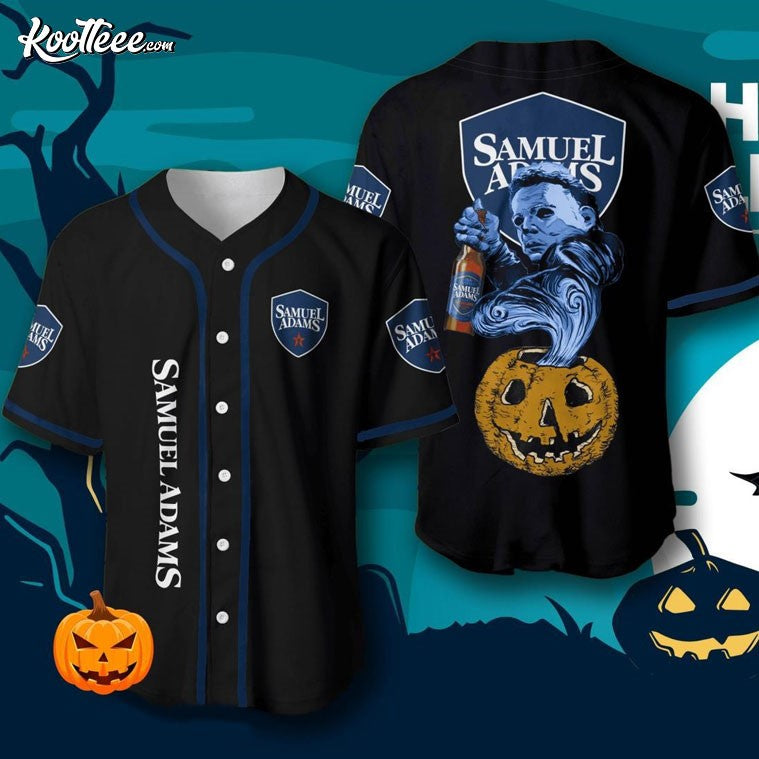 Samuel Adams Michael Myers Halloween Baseball Jersey baseball jersey product view 1