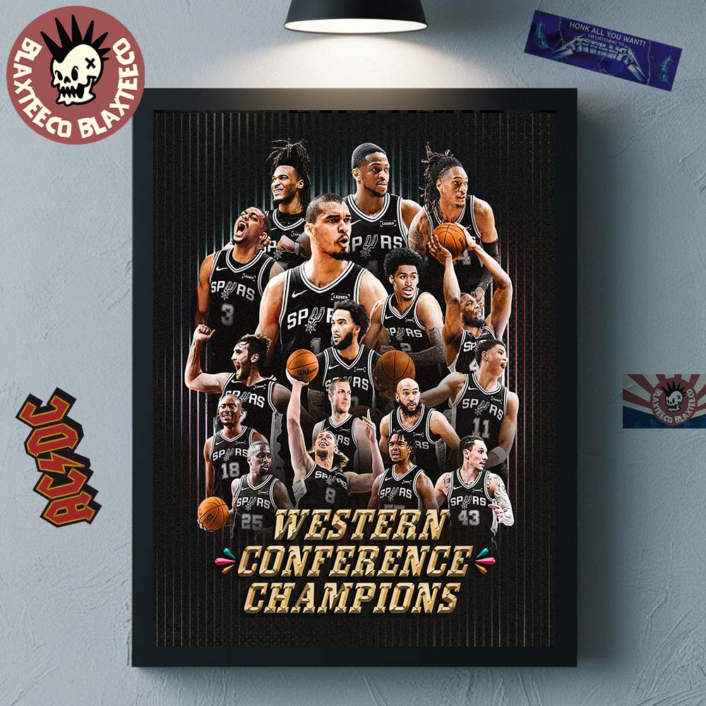 San Antonio Spurs 2026 NBA Final Bound Western Conference Champions Home Decor Poster Canvas - T-Shirt, Sweatshirt, Hoodie
