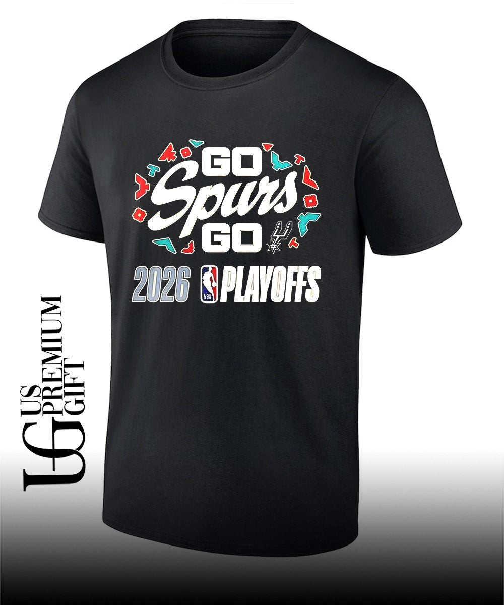 San Antonio Spurs 2026 NBA Playoffs Go Spurs go logo shirt Unisex T-shirt, Sweatshirt, Hoodie, Long Sleeve Tee - T-Shirt, Sweatshirt, Hoodie