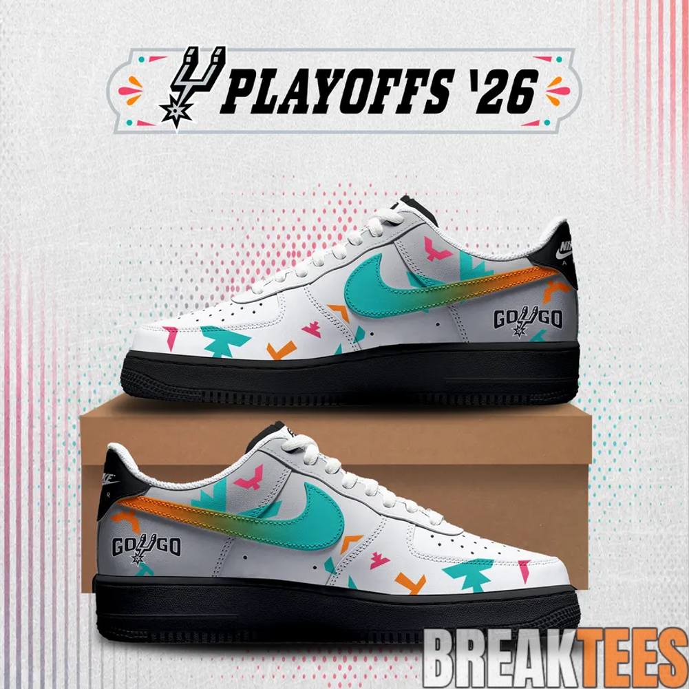 San Antonio Spurs Playoff 2026 Special Air Force 1 Shoes Unisex T-shirt, Sweatshirt, Hoodie, Long Sleeve Tee - T-Shirt, Sweatshirt, Hoodie