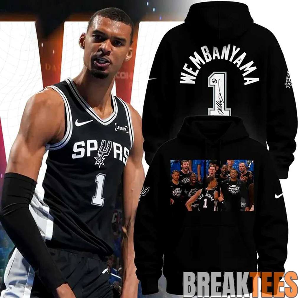 San Antonio Spurs Victor Wembanyama Hoodie Unisex T-shirt, Sweatshirt, Hoodie, Long Sleeve Tee - T-Shirt, Sweatshirt, Hoodie