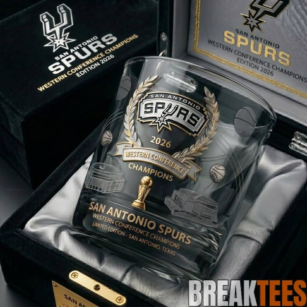 San Antonio Spurs Western Conference Champions 2026 Whiskey Glass Unisex T-shirt, Sweatshirt, Hoodie, Long Sleeve Tee - T-Shirt, Sweatshirt, Hoodie