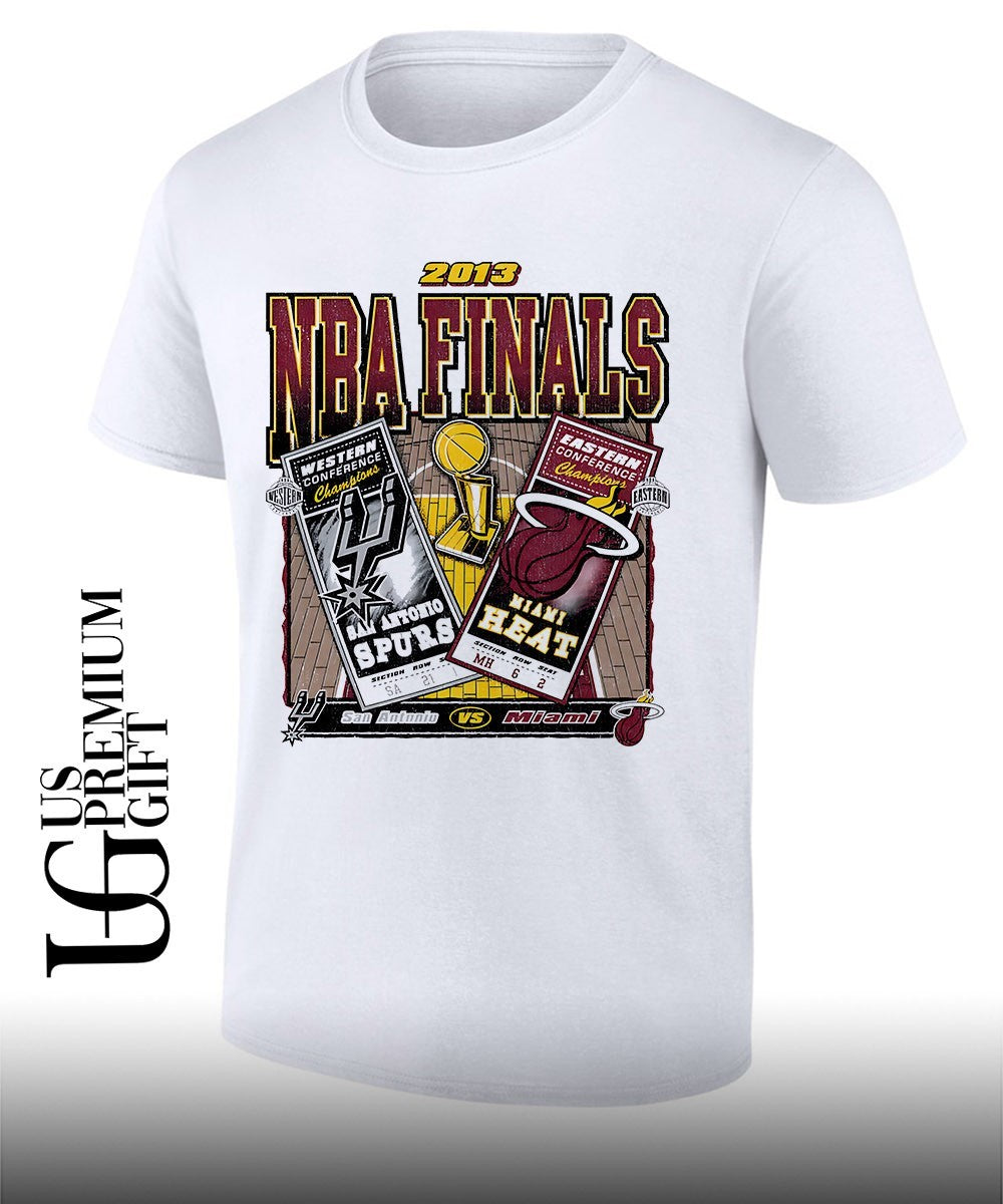 San Antonio Spurs vs Miami Heat NBA Finals dueling 2013 vintage shirt Unisex T-shirt, Sweatshirt, Hoodie, Long Sleeve Tee - T-Shirt, Sweatshirt, Hoodie