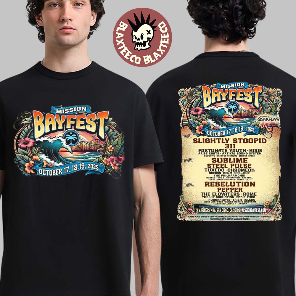 San Diego Bayfest 2025 Official Lineup In San Diego California On October 17 18 19 2025 Two Sided T-Shirt - T-Shirt, Sweatshirt, Hoodie