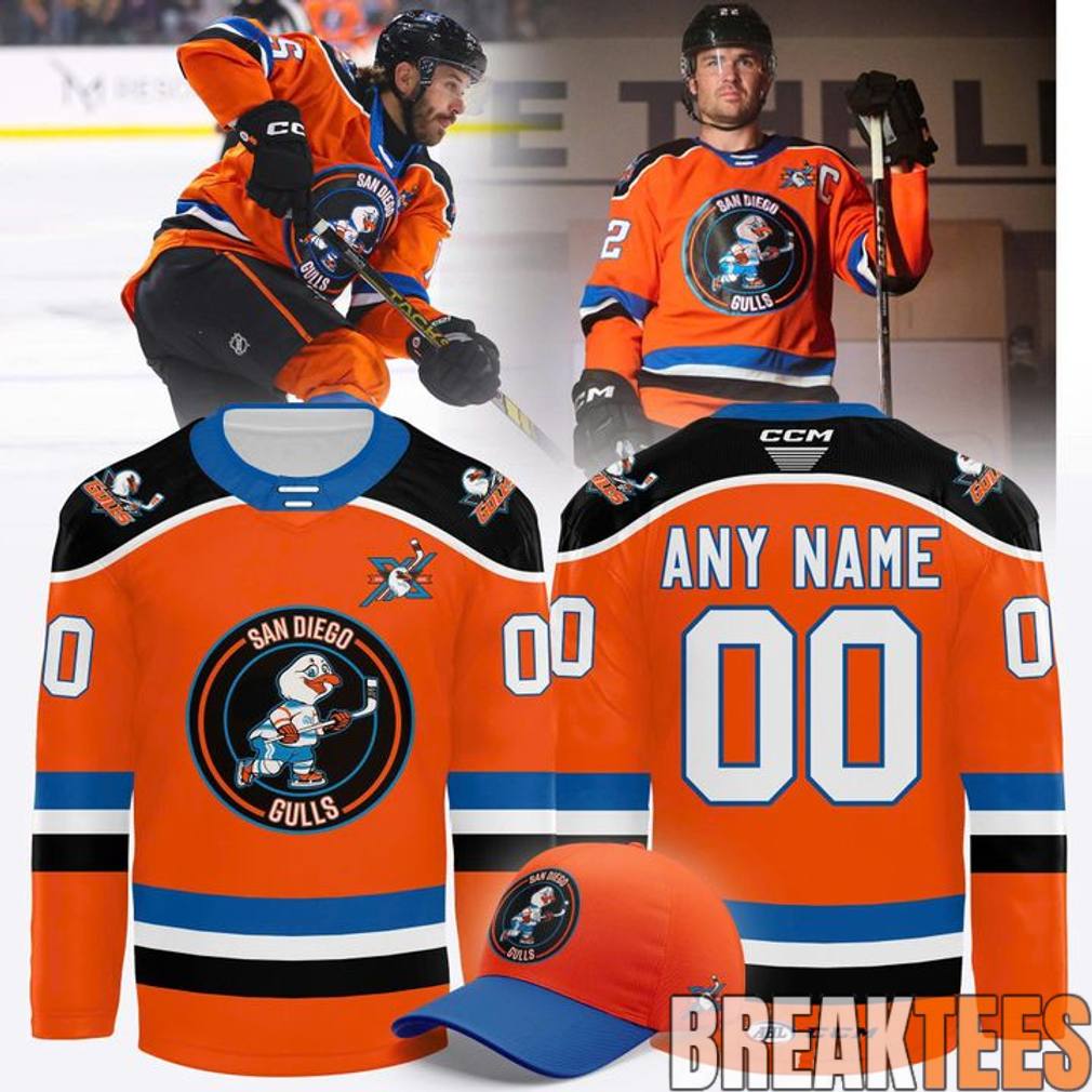 San Diego Gulls 10 Year Anniversary Hockey Jersey hockey jersey product view 1