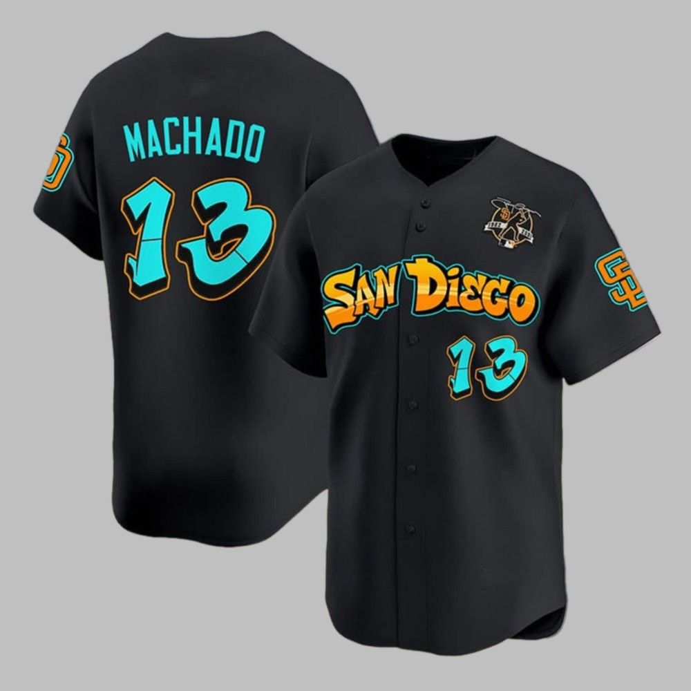San Diego Machado Graffiti 2025 Jersey sports jersey product view 1
