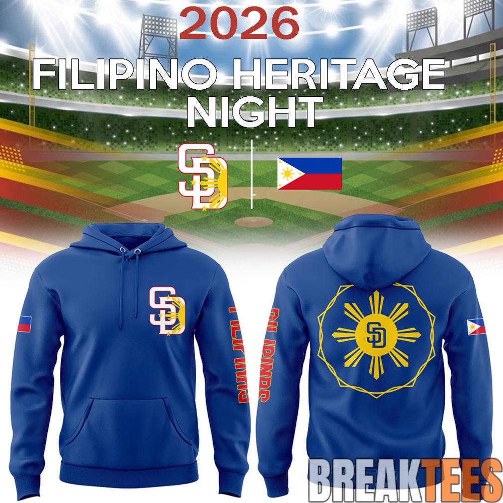 San Diego Padres Filipino Heritage Night 2026 Hoodie Unisex T-shirt, Sweatshirt, Hoodie, Long Sleeve Tee - T-Shirt, Sweatshirt, Hoodie
