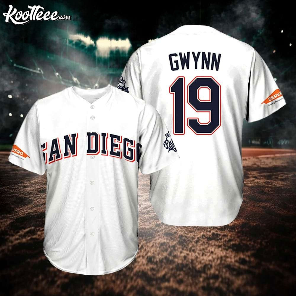 San Diego Padres Tony Gwynn Baseball Jersey baseball jersey product view 1