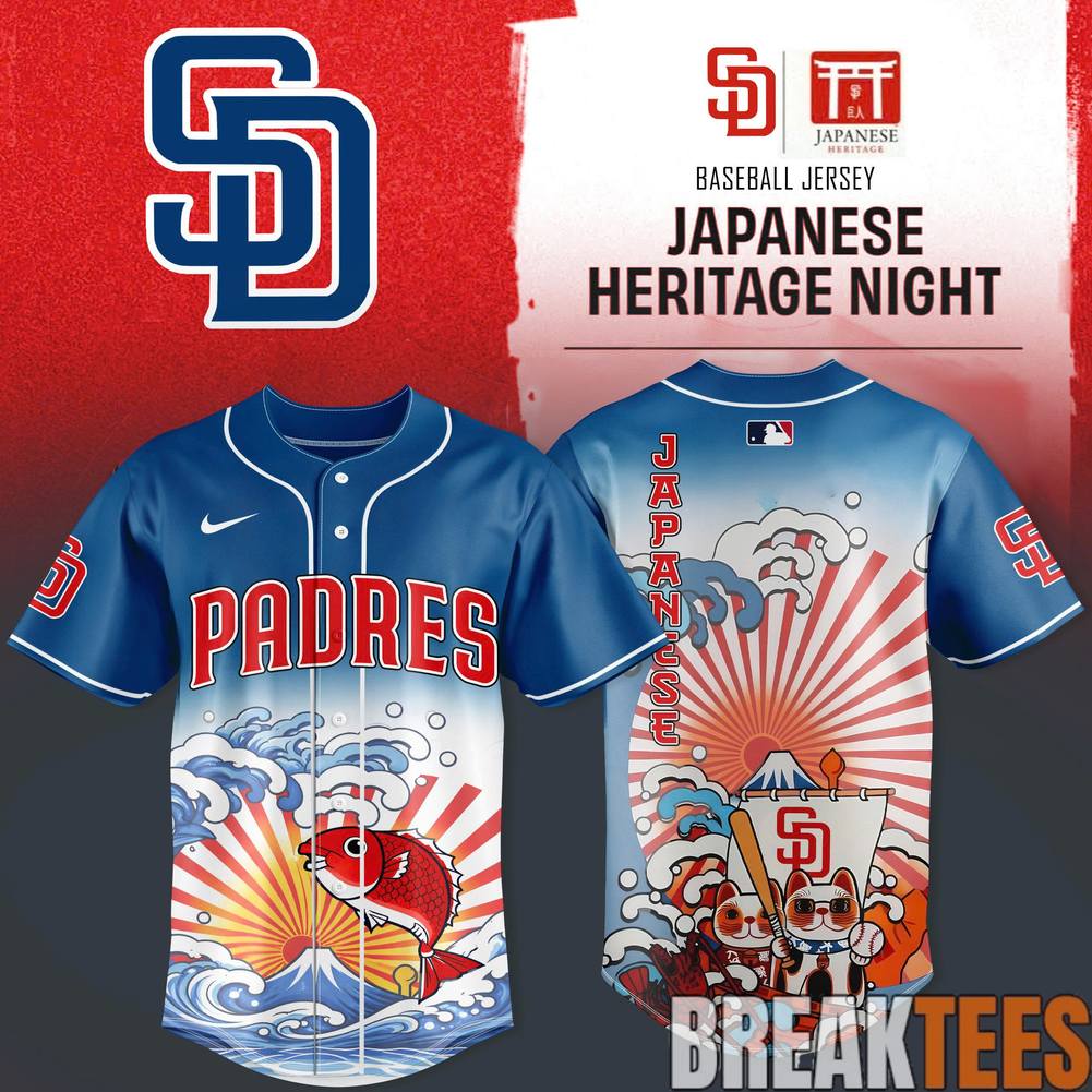 San Diego Padres x Japanese Heritage Night Special Jersey Unisex T-shirt, Sweatshirt, Hoodie, Long Sleeve Tee - T-Shirt, Sweatshirt, Hoodie