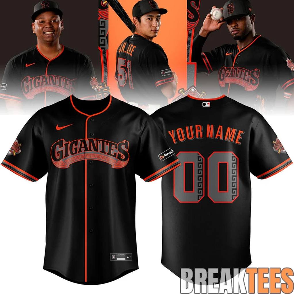 San Francisco Giants Gigantes 2026 Custom Baseball Jersey Unisex T-shirt, Sweatshirt, Hoodie, Long Sleeve Tee - T-Shirt, Sweatshirt, Hoodie