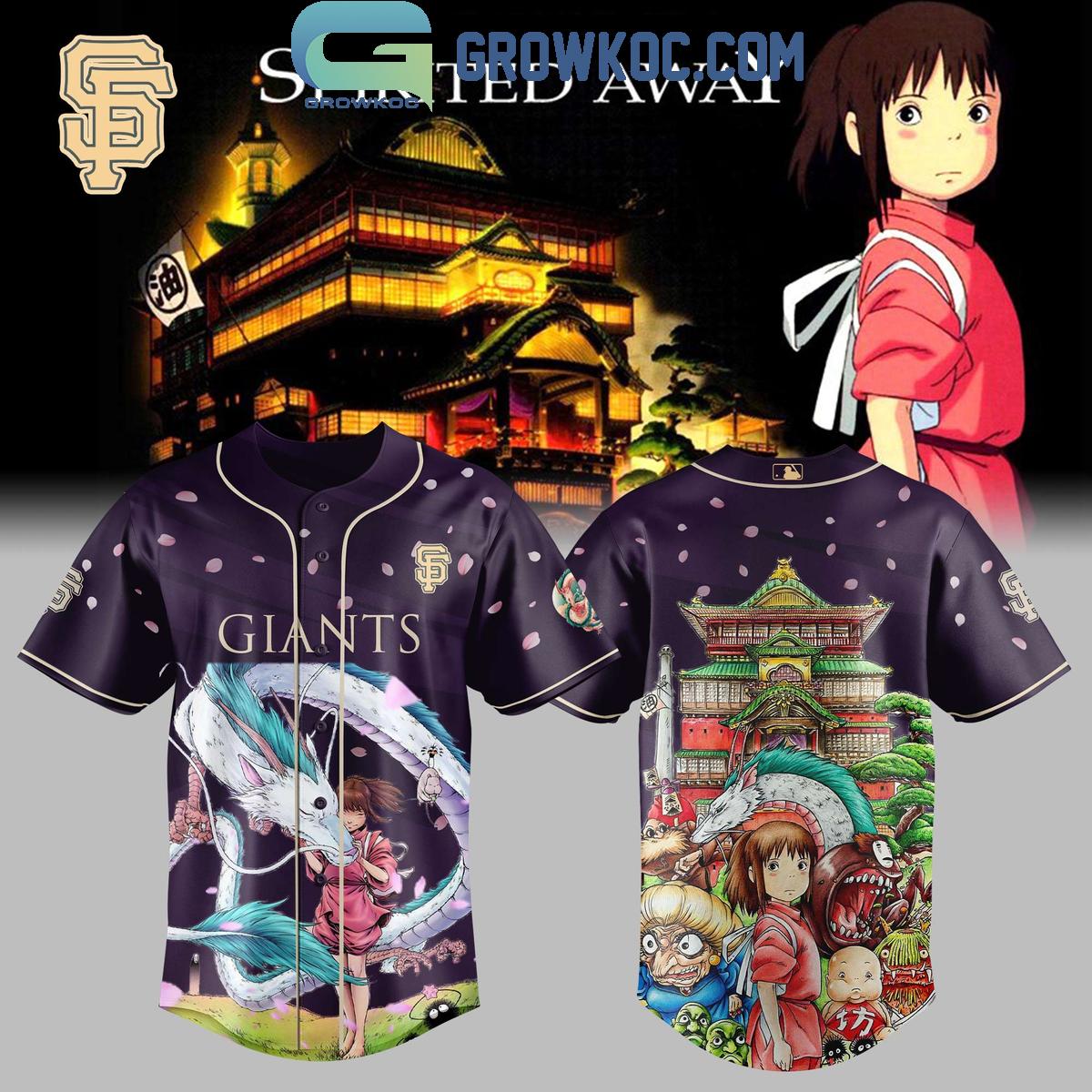 San Francisco Giants x Spirited Away Studio Ghibli 2025 Baseball Jersey baseball jersey product view 1