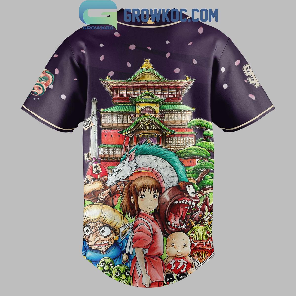San Francisco Giants x Spirited Away Studio Ghibli 2025 Baseball Jersey baseball jersey product view 3