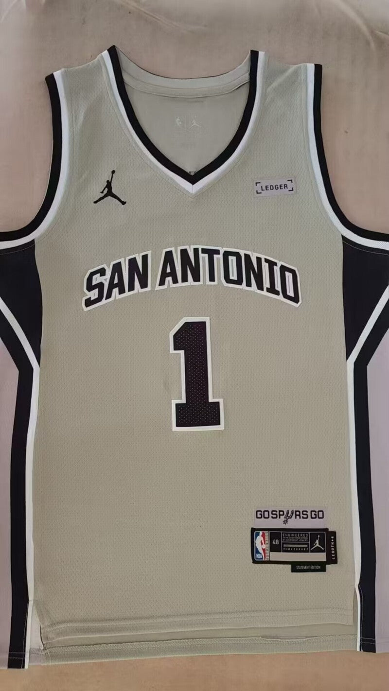 San Antonio Spurs Spurs 1 City Edition Style 2 Basketball Jersey basketball jersey product view 1