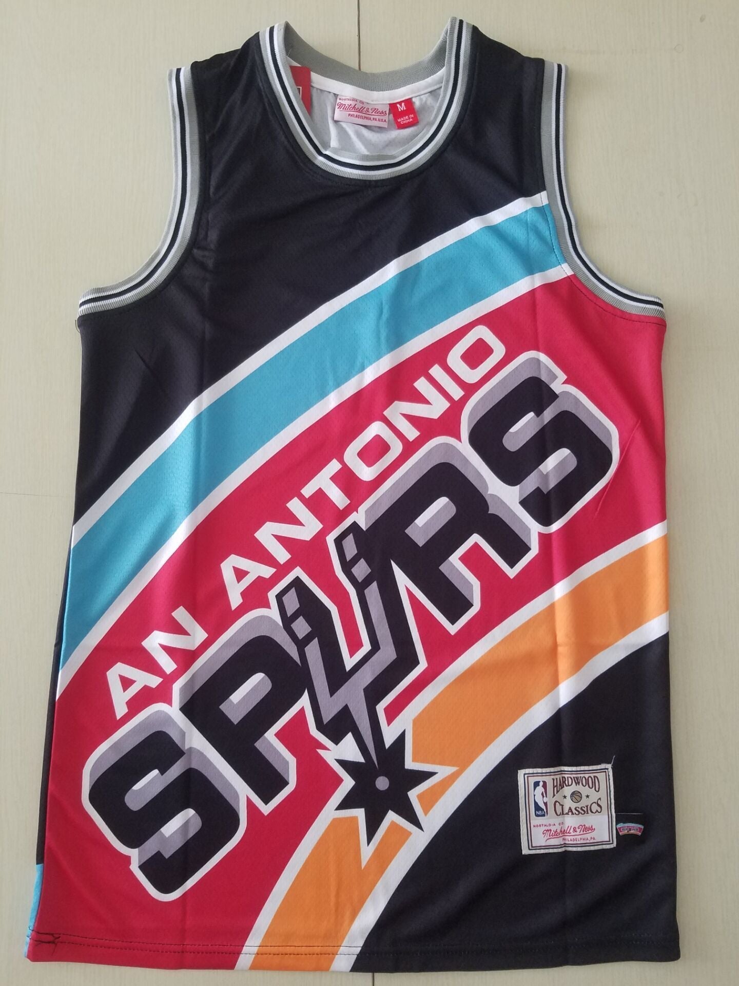 San Antonio Spurs Spurs 21Mitchell&ness Jersey Style 2 Basketball Jersey basketball jersey product view 1