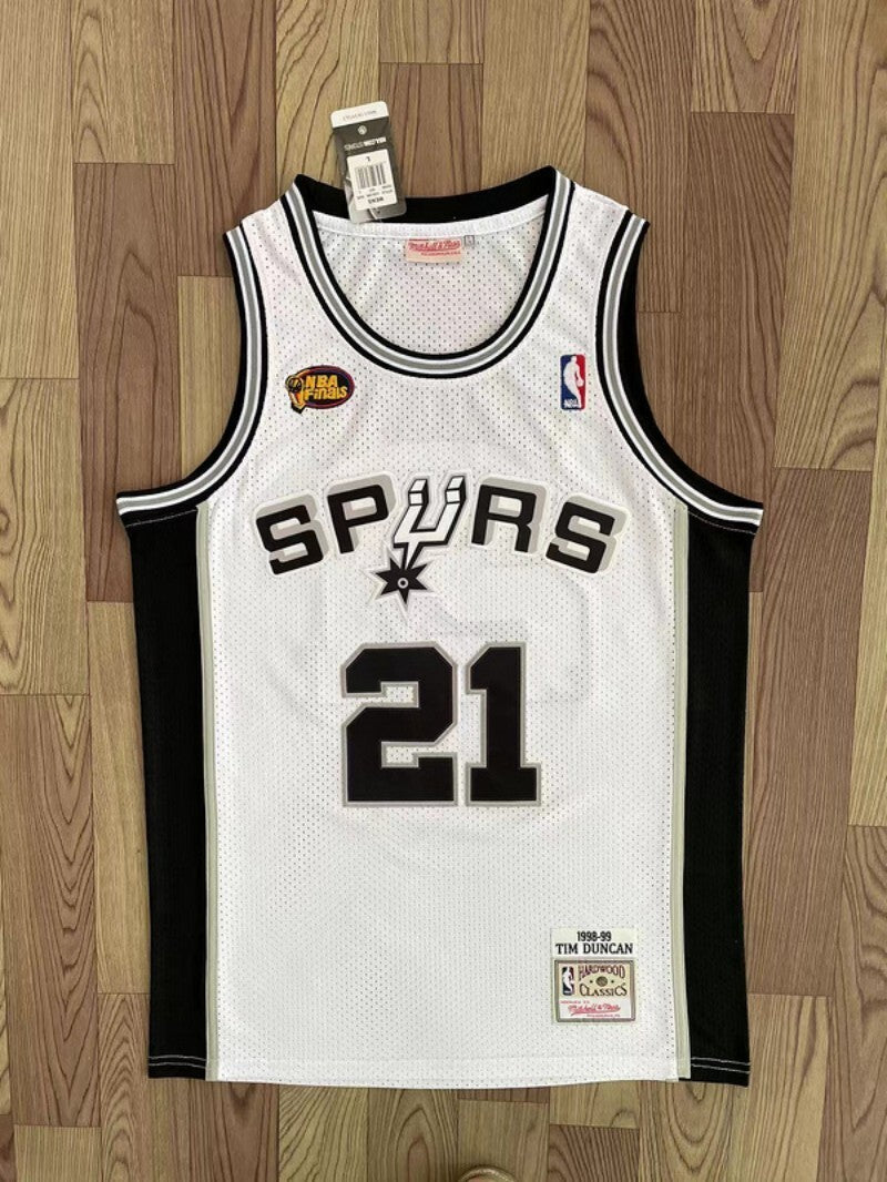 San Antonio Spurs #21 ducan finals jersey white Style 2 Basketball Jersey basketball jersey product view 1