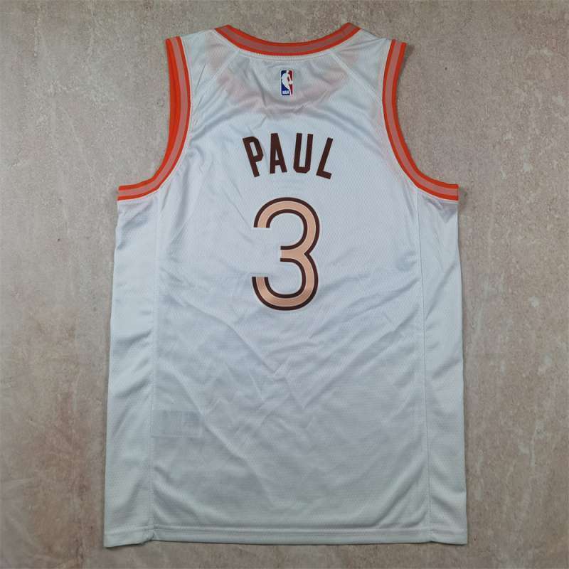 San Antonio Spurs #3 Chris Paul Hot Press Spurs 3 City Edition White s-xxl Style 1 Basketball Jersey basketball jersey product view 1