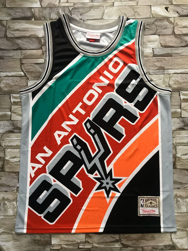 San Antonio Spurs mitchell&ness big face Jersey Style 2 Basketball Jersey basketball jersey product view 1