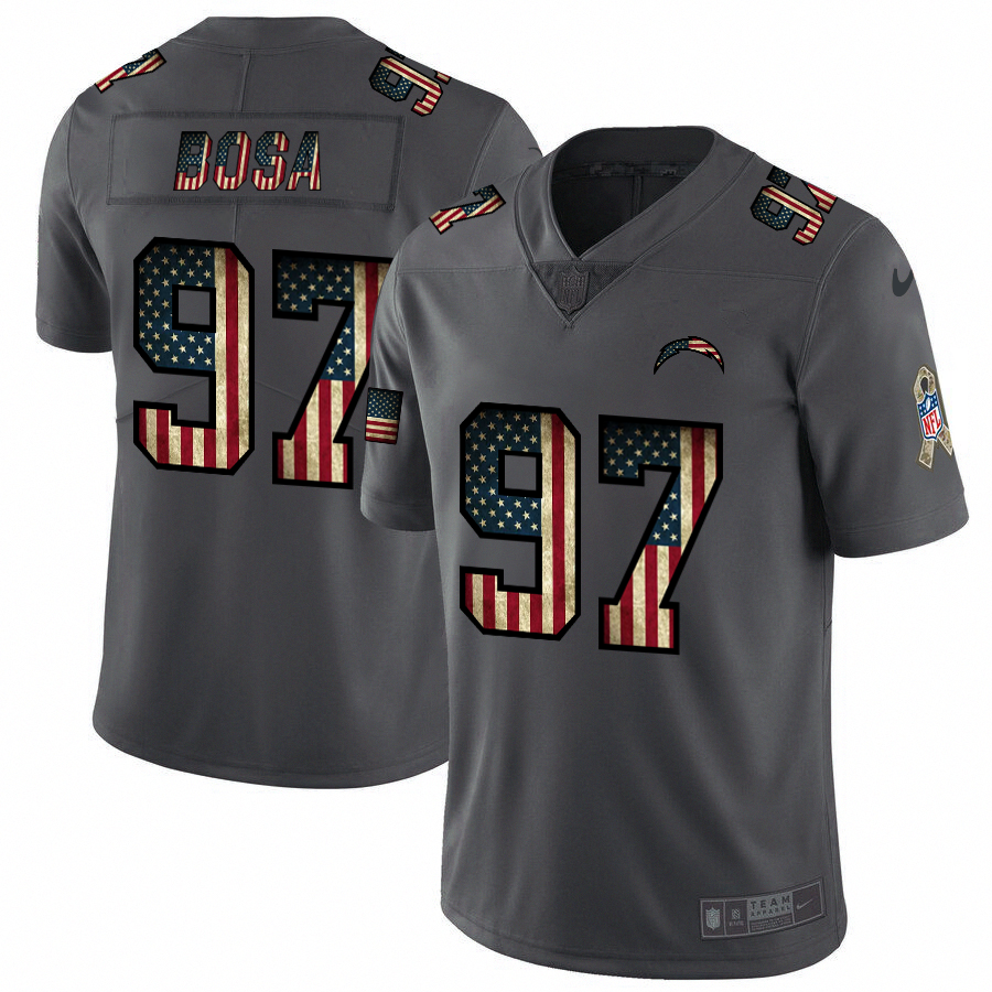 San Diego Chargers Style 2 Football Jersey football jersey product view 1