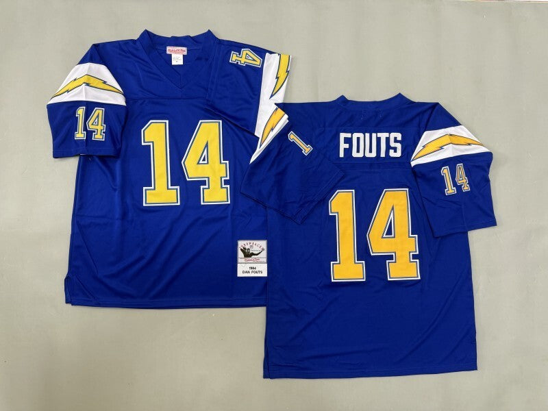 San Diego Chargers #14 Dan Fouts San Diego Chargers Style 3 Football Jersey football jersey product view 1