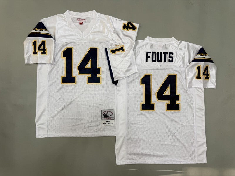 San Diego Chargers #14 Dan Fouts San Diego Chargers Style 4 Football Jersey football jersey product view 1