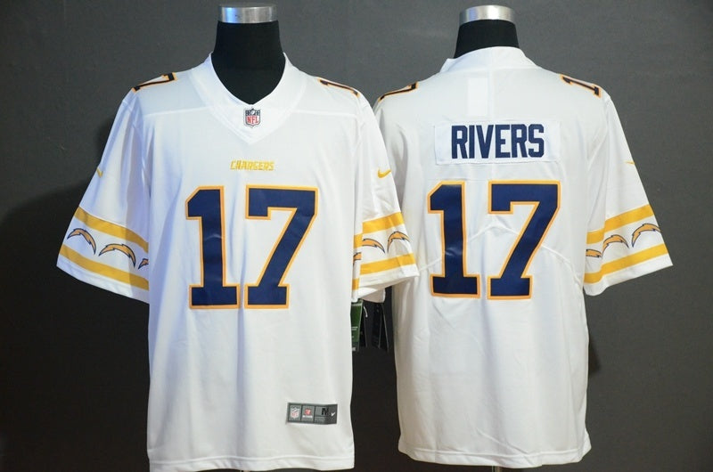 San Diego Chargers #17 Philip Rivers Football Jersey football jersey product view 1