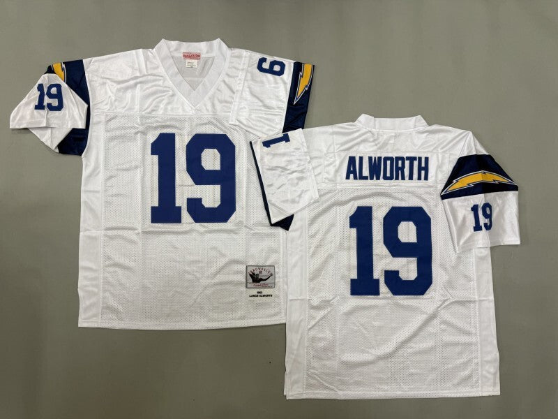 San Diego Chargers #19 Lance Alworth San Diego Chargers Style 2 Football Jersey football jersey product view 1