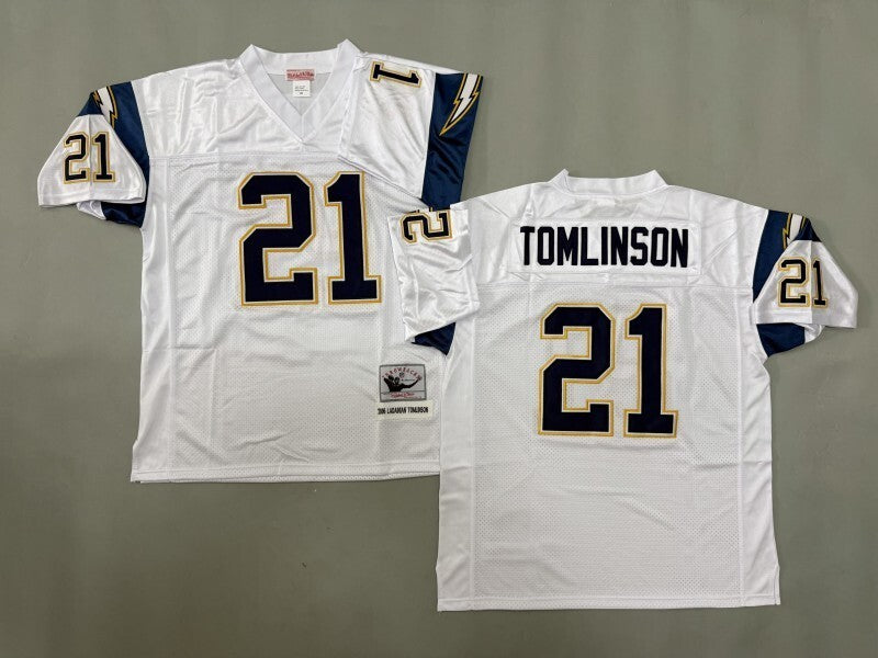 San Diego Chargers #21 Tomlinson San Diego Chargers Style 2 Football Jersey football jersey product view 1