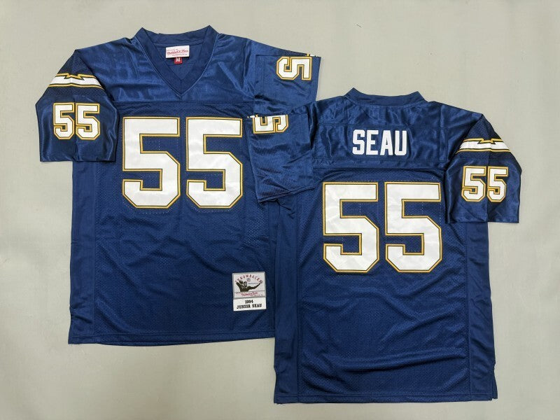San Diego Chargers #55 Junior Seau San Diego Chargers Style 4 Football Jersey football jersey product view 1