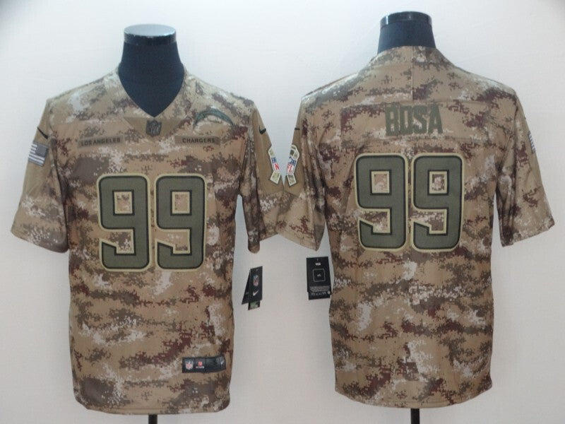 San Diego Chargers #99 Joey Bosa 18 Salute 037 Style 1 Football Jersey football jersey product view 1