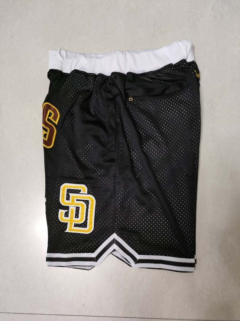 San Diego Padres Black Shorts Style 1 Baseball Jersey baseball jersey product view 1