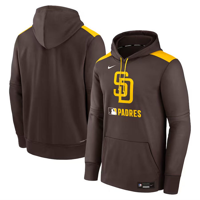 San Diego Padres Brown Collection Performance Pullover Hoodie Baseball Jersey baseball jersey product view 1