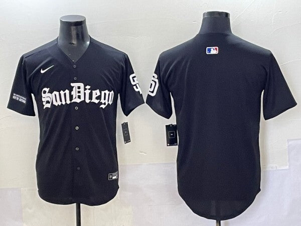 San Diego Padres Padres 5 Collaboration Style 5 Baseball Jersey baseball jersey product view 1