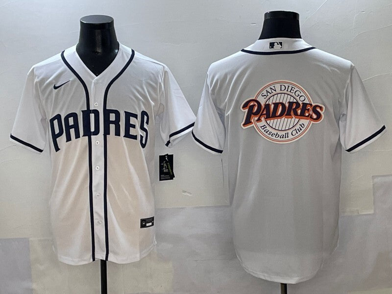 San Diego Padres Padres Adult Style 4 Baseball Jersey baseball jersey product view 1