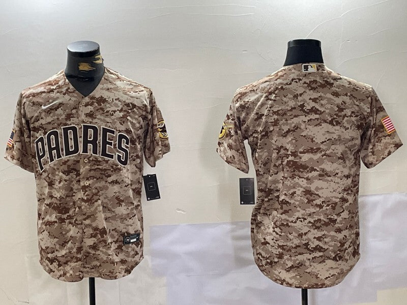 San Diego Padres Padres Rainbow Style 1 Baseball Jersey baseball jersey product view 1