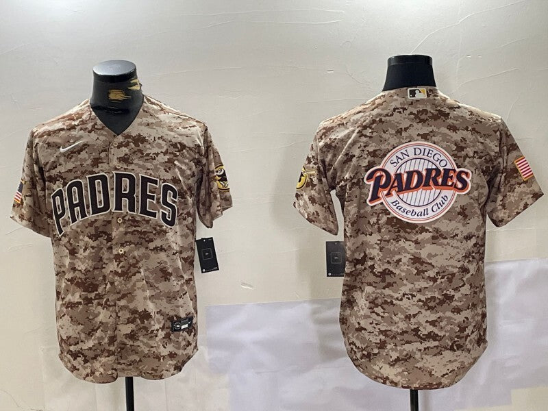 San Diego Padres Padres Rainbow Style 3 Baseball Jersey baseball jersey product view 1