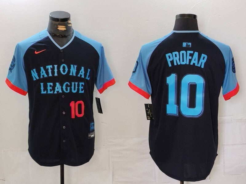 San Diego Padres #10 Jurickson Profar Padres 24 All-Star Style 2 Baseball Jersey baseball jersey product view 1