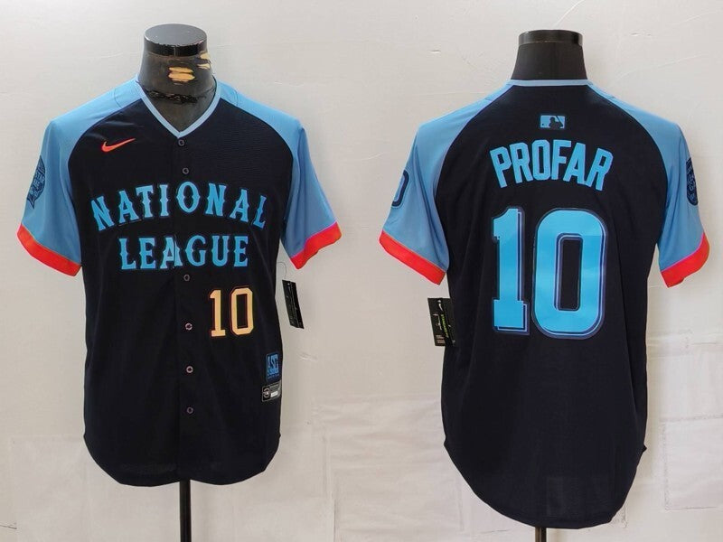 San Diego Padres #10 Jurickson Profar Padres 24 All-Star Style 4 Baseball Jersey baseball jersey product view 1