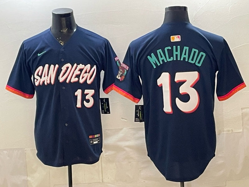 San Diego Padres #13 Manny Machado Padres Special V2 Baseball Jersey baseball jersey product view 1
