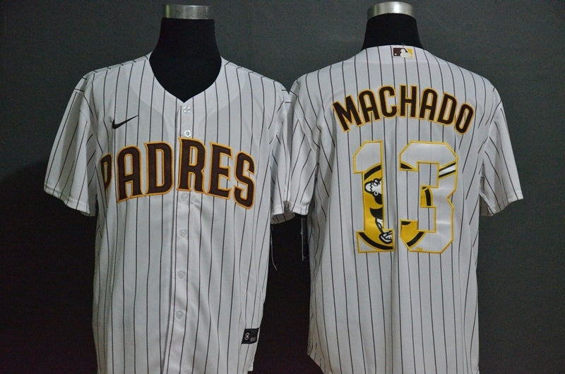 San Diego Padres #13 Manny Machado Style 1 Baseball Jersey baseball jersey product view 1