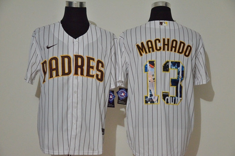 San Diego Padres #13 Manny Machado Style 2 Baseball Jersey baseball jersey product view 1